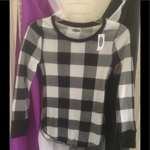 NWT Old Navy Checkered Thermal XS Petite
